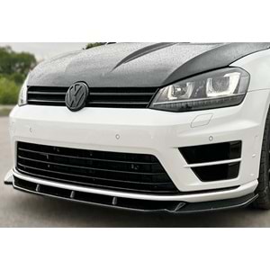 VW Golf Mk7 2012+ - Tampon Lipi/Ön, B Plus R V2 Stil, Piano Black Parlak Ürün Yüzeyi, Vakum