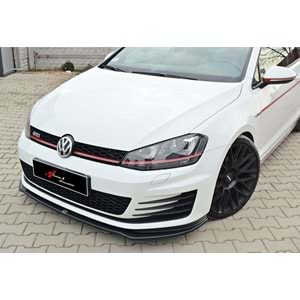 VW Golf Mk7 2012+ - Tampon Lipi/Ön, B Plus GTI V2 Stil, Piano Black Ürün Yüzeyi, Vakum