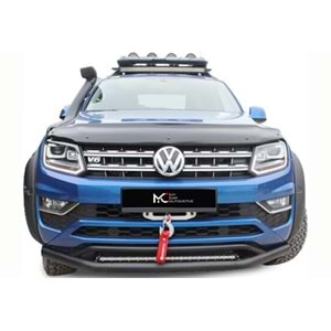 VW Amarok 2010+ - Kaput Üzeri Koruma MYC Oem St. Klipsli 4 mm, Piano Black Parlak Yüzey Akr. Set