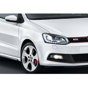 VW Polo Mk5 2009+ - Far GTI Stil, Led Sinyal DRL Mercek Krom İç Yüzey Set