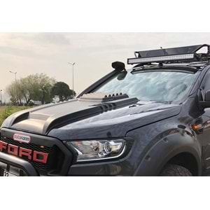 Ford Ranger Wildtrak T6 FL1 2015+ - Kaput Havalandırma Scoop Wildtrak, Mat Siyah Vkm.