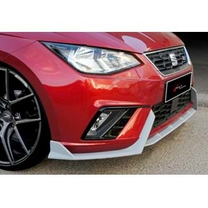 Seat Ibiza Mk5 2017+ - Ön Lip Lenz Race Cup V1 Stil, Piano Black Ürün Yüzeyi Vkm. Set