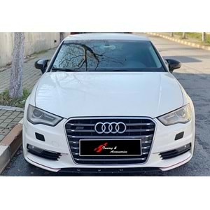 Audi A3 8V 2012+ - Ayna Kapağı Batman V1 Stil Yapıştırma, Piano Black Ürün Yüzeyi ABS Set