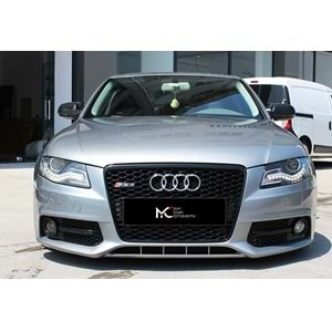 Audi A4 B8 2008+ - Ayna Kapağı Batman V1 Stil Yapıştırma , Piano Black ABS Set