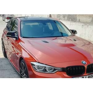 BMW F30 2012+ - Ayna Kapağı Batman M3 V1 Stil Geçme, Piano Black Boyalı ABS Set