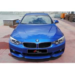 BMW F36 2014+ - Ayna Kapağı Batman M4 V1 Stil Geçme, Piano Black ABS Set