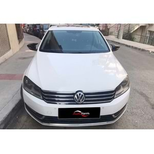 VW Passat B7 2011+ - Ayna Kapağı Batman V1 Stil Yapıştırma, Piano Black Ürün Yüzeyi ABS Set