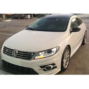 VW Passat CC 2008+ - Ayna Kapağı Batman V1 Stil, Yapıştırma, Piano Black Ürün Yüzeyi, ABS, Set