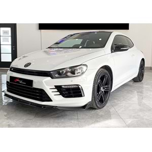 VW Scirocco Mk3 2008+ - Ayna Kapağı Batman V1 Stil Yapıştırma , Piano Black ABS Set