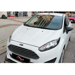 Ford Fiesta Mk6 2008+ - Ayna Kapağı Batman V1 Stil Yapıştırma, Piano Black Ürün Yüzeyi ABS Set