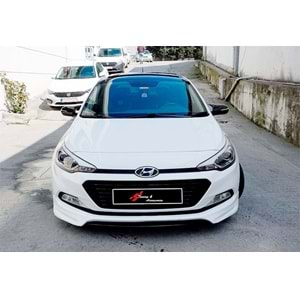 Hyundai I20 2014+ - Ayna Kapağı Batman V1 Stil Sinyalli Yapıştırma, Piano Black ABS Set