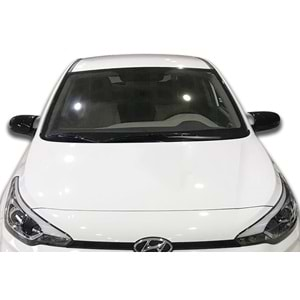 Hyundai I20 2014+ - Ayna Kapağı Batman V1 Stil Sinyalsiz Yapıştırma, Piano Black ABS Set