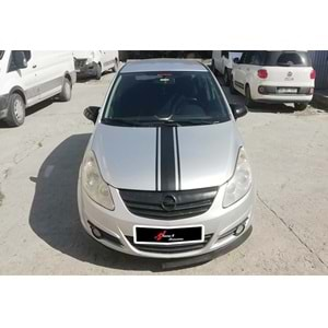 Opel Corsa D 2006+ - Ayna Kapağı Batman V1 Stil Yapıştırma , Piano Black ABS Set