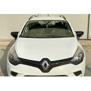 Renault Clio 4 2012+ - Ayna Kapağı Batman V1 Stil Yapıştırma, Piano Black Ürün Yüzeyi ABS Set