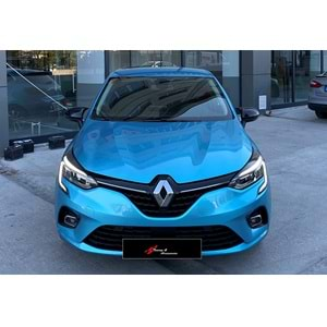 Renault Clio 5 2019+ - Ayna Kapağı Batman V1 Stil Yapıştırma, Piano Black Ürün Yüzeyi ABS Set