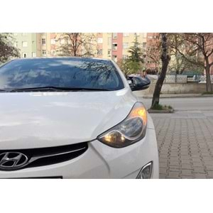 Hyundai Elantra 5 2010+ - Ayna Kapağı Batman V1 Stil Sinyalli, Yapıştırma, Piano Black Ürün Yüzeyi, ABS, Set