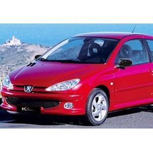 Peugeot 206 1998+ - Ayna Kapağı Batman V1 Stil Yapıştırma , Piano Black ABS Set