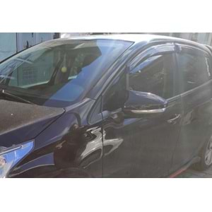 Peugeot 208 2012+ - Ayna Kapağı Batman V1 Stil Yapıştırma , Piano Black ABS Set