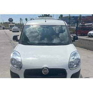 Fiat Doblo 2 2010+ - Ayna Kapağı Batman V1 Stil Yapıştırma , Piano Black ABS Set