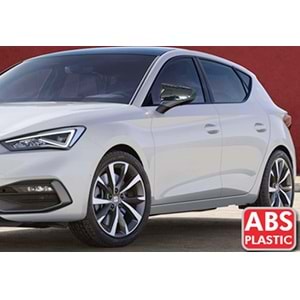 Seat Leon Mk4 2020+ - Ayna Kapağı Batman V1 Stil Yapıştırma, Piano Black Ürün Yüzeyi, ABS, Set