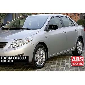 Toyota Corolla 10 2006+ - Ayna Kapağı Batman V1 Stil Yapıştırma, Piano Black Ürün Yüzeyi ABS Set