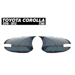 Toyota Corolla 10 FL 2010+ - Ayna Kapağı Batman V1 Stil Yapıştırma, Piano Black Ürün Yüzeyi ABS Set