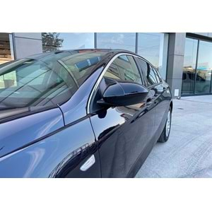 Opel Insignia B 2017+ - Ayna Kapağı A Pls+ Batman V2 Stil Yapıştırma, Piano Black Boyalı ABS Set