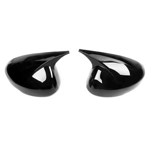 Honda Civic 12 2021+ - Ayna Kapağı A Pls+ Batman V2 Stil Yapıştırma, Piano Black Boyalı ABS Set