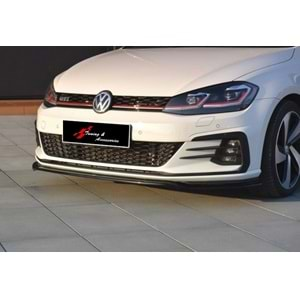 VW Golf Mk7 FL 2017+ - Tampon Lipi/Ön GTI V2 Max Design, Piano Black Ürün Yüzeyi, Vkm.