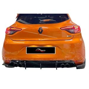 Renault Clio 5 2019+ - Difüzör Splitter Max Design CNC, Mat Siyah Vkm.