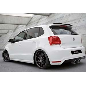 VW Polo Mk5 FL 2014+ - Spoiler Max GTI R Line Stil Tavan Üzeri, Piano Black Product Surface Vkm.