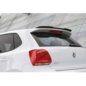 VW Polo Mk5 FL 2014+ - Spoiler Max GTI R Line Stil Tavan Üzeri, Piano Black Product Surface Vkm.