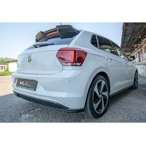 VW Polo Mk6 2018+ - Spoiler GTI Max A Plus+ V1 Tavan Üzeri, Piano Black Vkm.