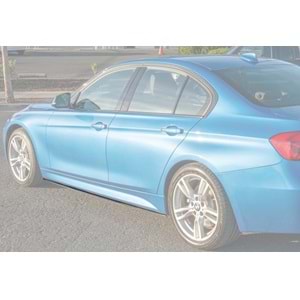 BMW F30 2012+ - Marşpiyel Çıta/Alt B Plus M Performance Oem V1 Stil, 3 mm/203.50 cm, Piano Black Ürün Yüzeyi, Set, Vkm. Set