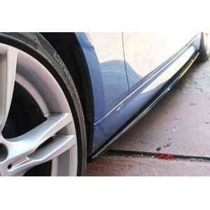 BMW F30 2012+ - Marşpiyel Çıta/Alt B Plus M Performance Oem V1 Stil, 3 mm/203.50 cm, Piano Black Ürün Yüzeyi, Set, Vkm. Set