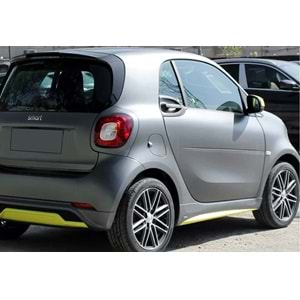 Smart Fortwo 453 2 2014+ - Marşpiyel A Plus+ Brabus V1 Stil, Piano Black Parlak Ürün Yüzeyi Vcm. Set