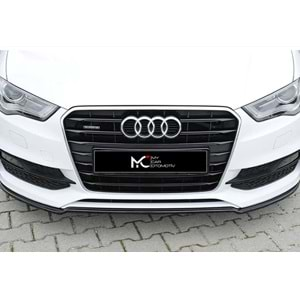 Audi A3 8V SD 2012+ - Ön Lip Rieger Max Design Standart, Piano Black Vkm.