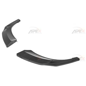 VW Tiguan Mk2 FL 2020+ - Flap/Arka Yan, A Plus R/R Line V1 Stil, Piano Black Parlak Ürün Yüzeyi, Vakum, Set