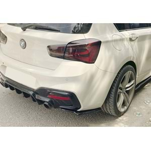 BMW F20 LCI 2015+ - Flap Arka Yan Max A Plus+ M Power V1 Stil, Piano Black Parlak Ürün Yüzeyi, Vkm., Set