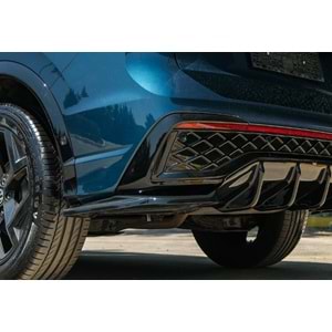 VW Tiguan Mk3 2024+ - Tampon Flap/Arka Yan, A Plus R Line V1 Stil, Piano Black Parlak Ürün Yüzeyi, Vakum, Set