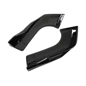 VW Tayron Mk2 2024+ - Tampon Flap/Arka Yan, A Plus Std./R Line V1 Stil, Piano Black Parlak Ürün Yüzeyi, Vakum, Set