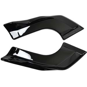 VW Tayron Mk2 2024+ - Tampon Flap/Arka Yan, A Plus Std./R Line V1 Stil, Piano Black Parlak Ürün Yüzeyi, Vakum, Set