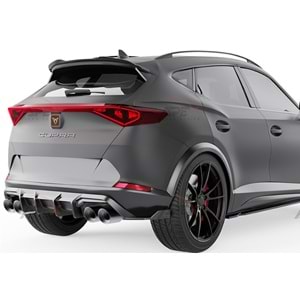 Seat Cupra Formentor Mk1 2020+ - Difüzör/Arka, A Pex Cupra V2 Stil, Piano Black Parlak Ürün Yüzeyi, Vakum