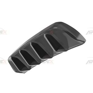 VW Tiguan Mk2 FL 2020+ - Difüzör/Arka, A Pex R/R Line V1 Stil, Piano Black Parlak Ürün Yüzeyi, Vakum