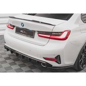 BMW G20 2019+ - Difüzör/Arka, A Plus V1 Stil, Std Tmpn., Piano Black Parlak Ürün Yüzeyi, Vakum