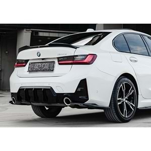 BMW G20 LCI 2022+ - Difüzör/Arka, A Plus M Pack V1 Stil , Piano Black Parlak Ürün Yüzeyi, Vakum