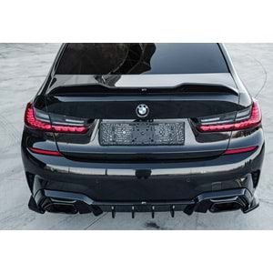 BMW G20 2019+ - Difüzör A Plus M Pack V1 Stil , Piano Black Parlak Ürün Yüzeyi Vkm.