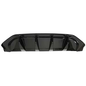 VW Tayron Mk2 2024+ - Difüzör/Arka, A Plus Std./R Line V1 Stil, Piano Black Parlak Ürün Yüzeyi, Vakum