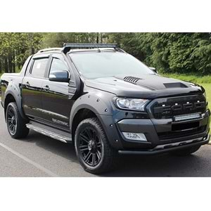 Ford Ranger T6 FL1 2015+ - Snorkel Raptor Style, Mat Siyah ABS Set