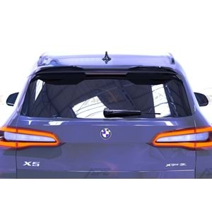 BMW G05 2019+ - Spoiler, A Pex X5M Sport V1 Cap Stil, Tavan üzeri, Çift Taraflı Piano Black Parlak Ürün Yüzeyi, Vakum